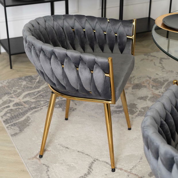 Jídelní židle Rebeldes (šedá)