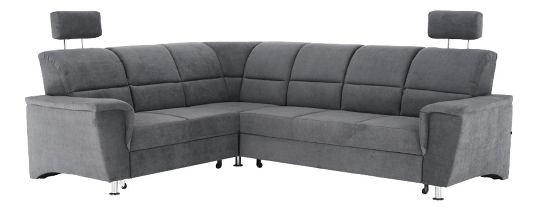 Rohová sedací souprava Stan (šedá) (L)