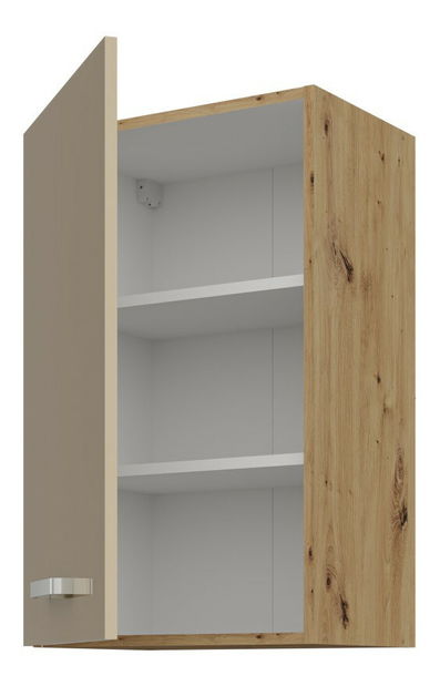 Horní kuchyňská skříňka Arryn 45 G-72 1F (dub artisan + lesk cappucino)