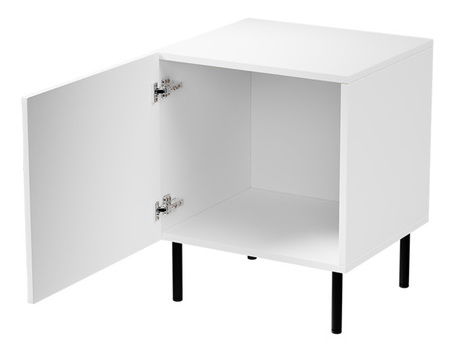 Set 2 nočních stolků Lomaller (dub wotan + černá)