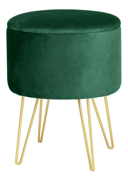 Taburet Lareina (tmavě zelená)