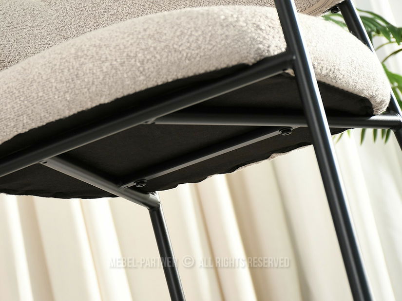 Jídelní židle Exigente (béžová + černá)