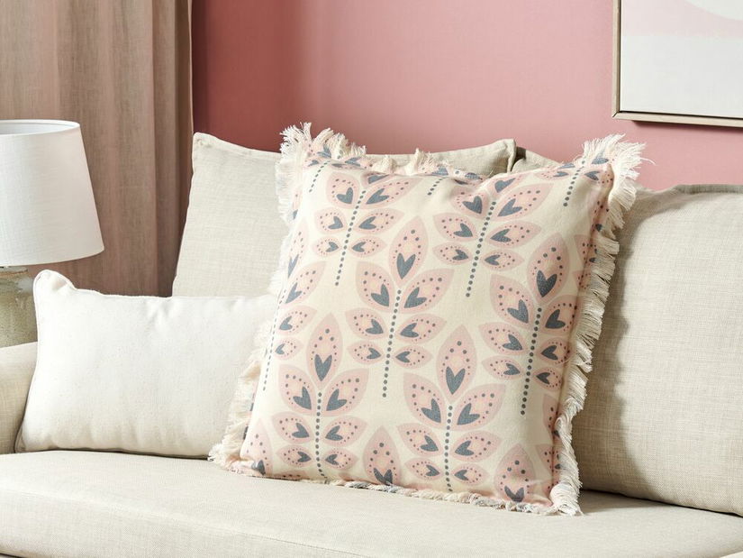 Ozdobný polštář 60 x 60 cm Rude (béžová)