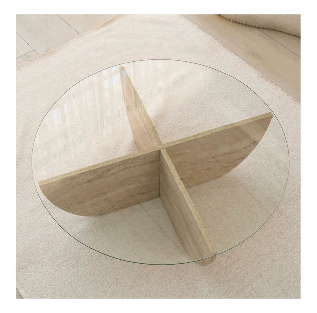 Konferenční stolek Lost (travertin)