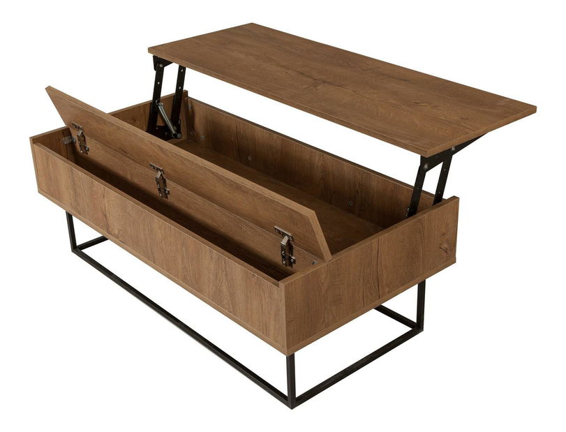 Souprava nábytku do obývacího pokoje Laxi 17 (ořech + černá)