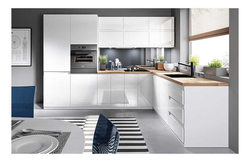 Dolní skříňka pod troubu D60ZK Aurellia (bílá + lesk bílý)