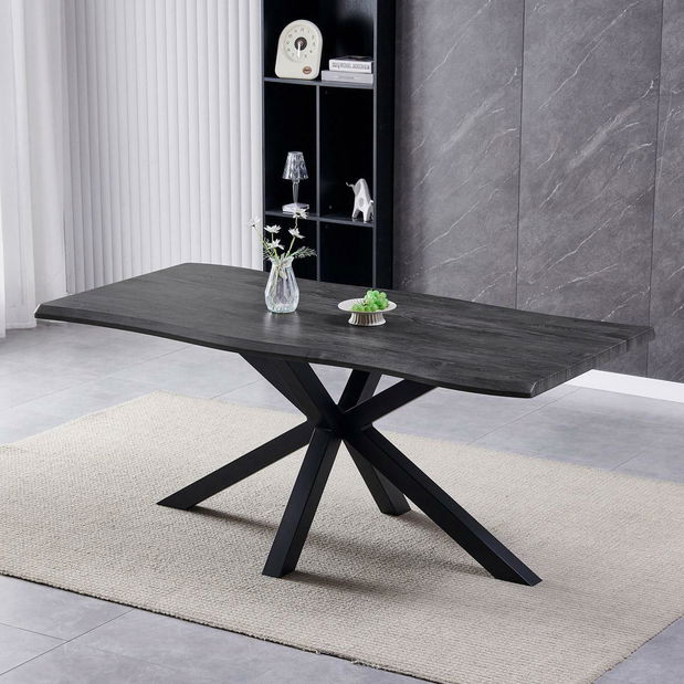 Jídelní stůl Heredado (dub šedý) (pro 8 osob)