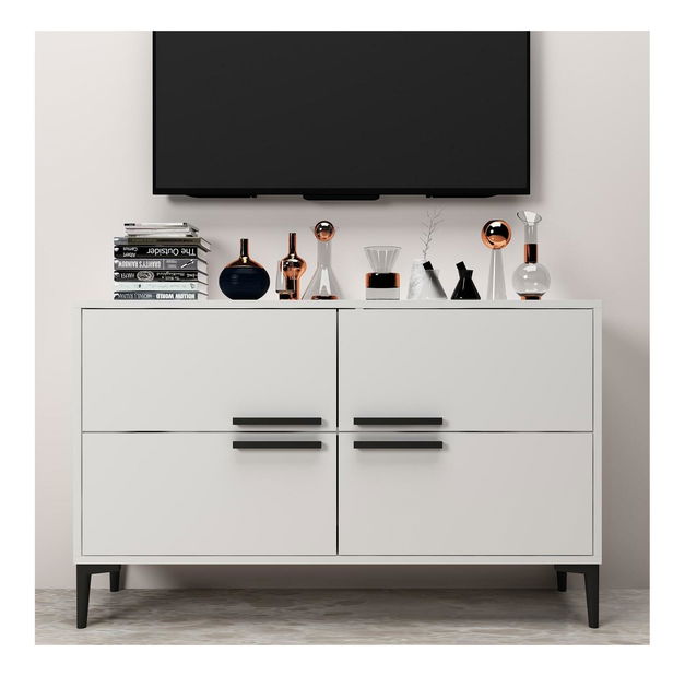 TV stolek/skříňka Kipobu (bílá)