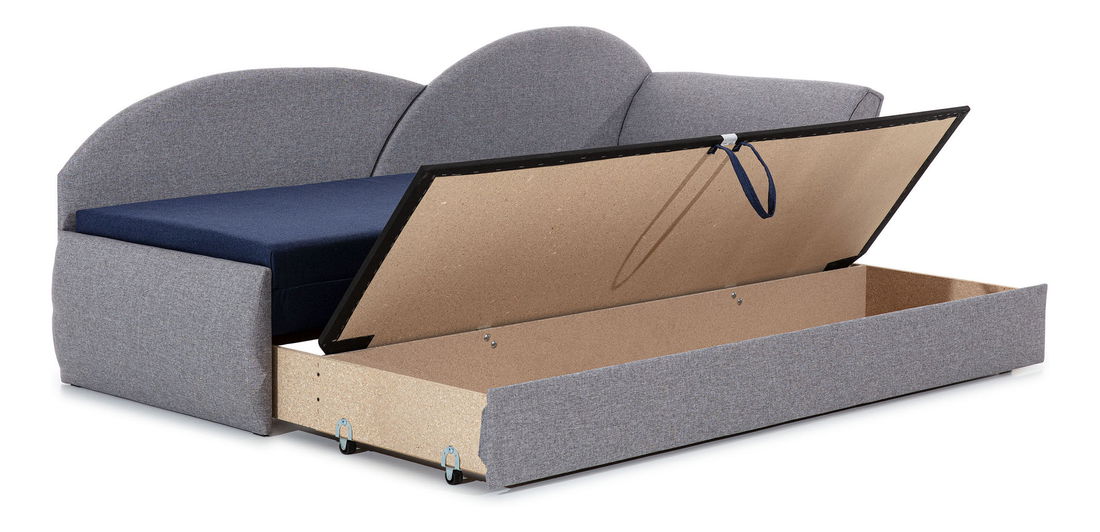 Lenoška Agira 05 (modrá + listy palmy)