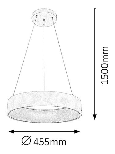 Závěsné svítidlo Adeline 2509 (matná bílá)