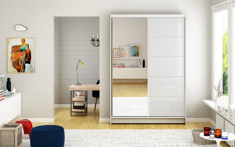 Šatníková skříň Marisol 5 (bílá)