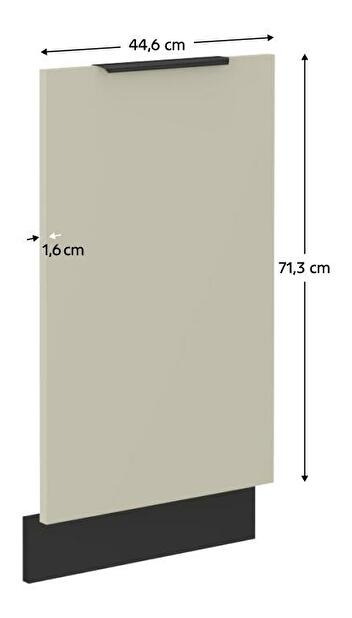 Dvířka na vestavnou myčku nádobí Arikona ZM 713x446 (kašmír + černá)