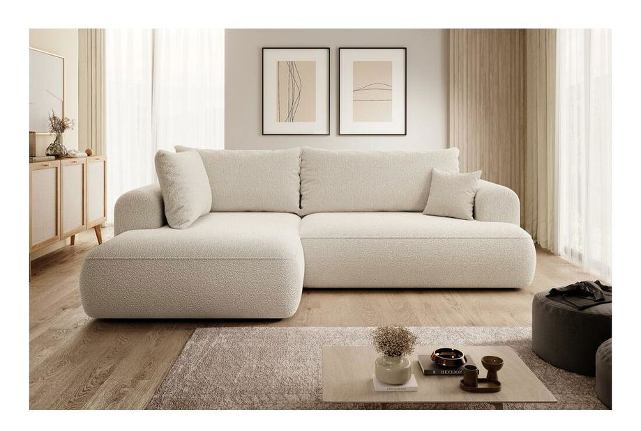 Rohová sedací souprava Olivo II (L) (béžová + černá)