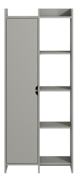 Policová skříň Ofende (šedá)