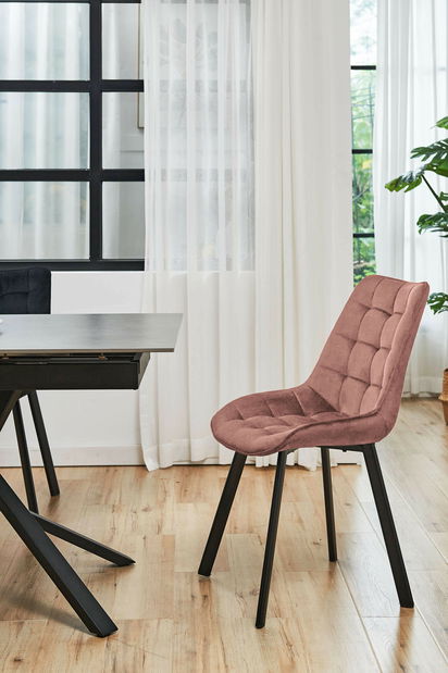 Jídelní židle Salma (tmavě růžová)