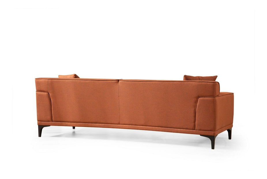 Pohovka trojsedačka Petrafonzo (oranžová + černá)