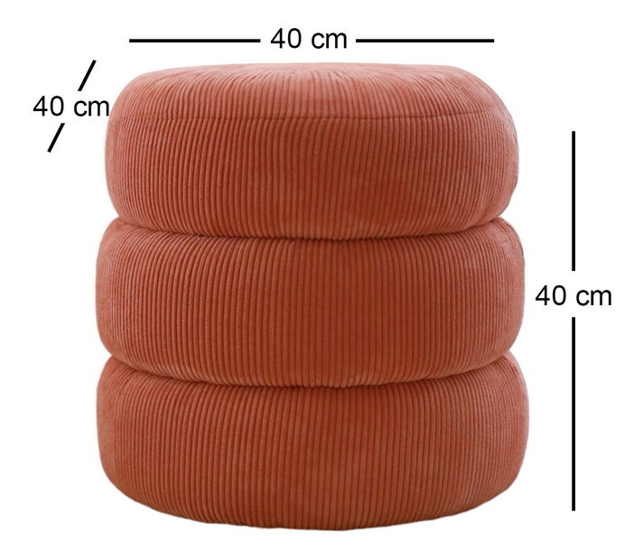 Taburetka Beid (korálová)