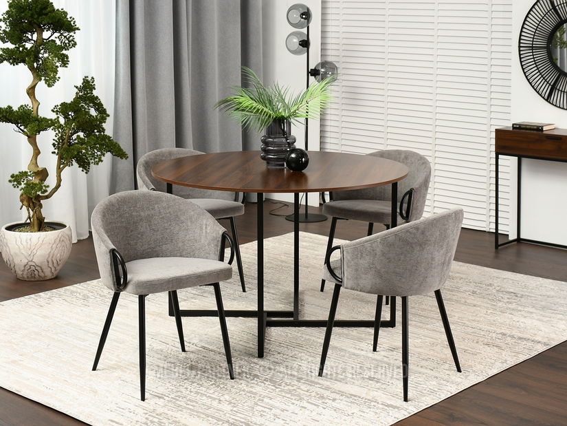 Židle Carma K (šedá + černá)