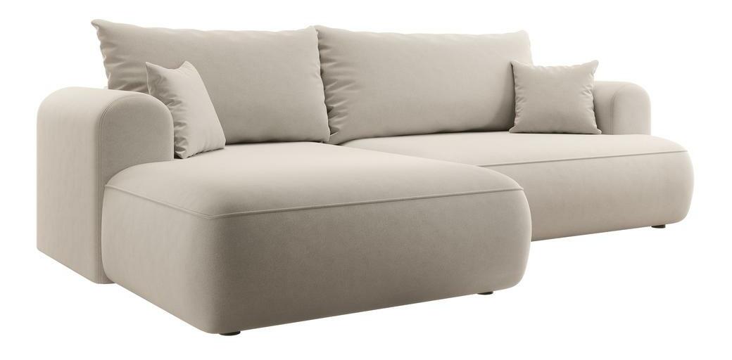 Rohová sedací souprava Olivo I (L) (béžová + černá)