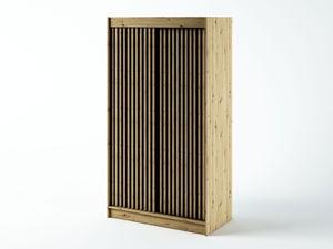 Šatní skříň 120 cm Ladonna 1 (dub artisan + černá matná)