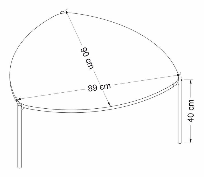 Konferenční stolek Lena (Antracit)