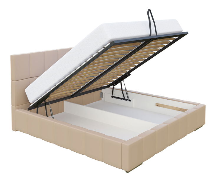 Čalouněná postel s úložným prostorem Mikael (160x200) (Rico 1)