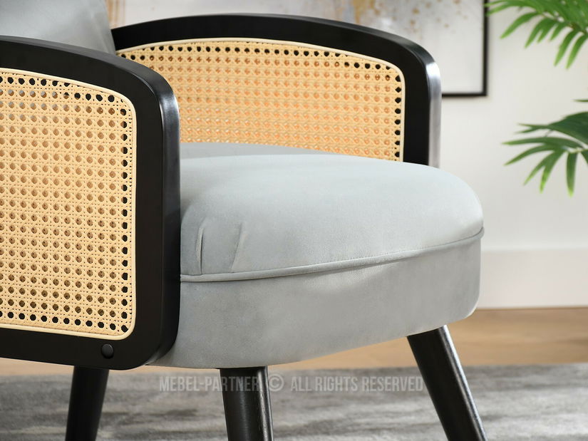 Křeslo Will (šedá + černá)