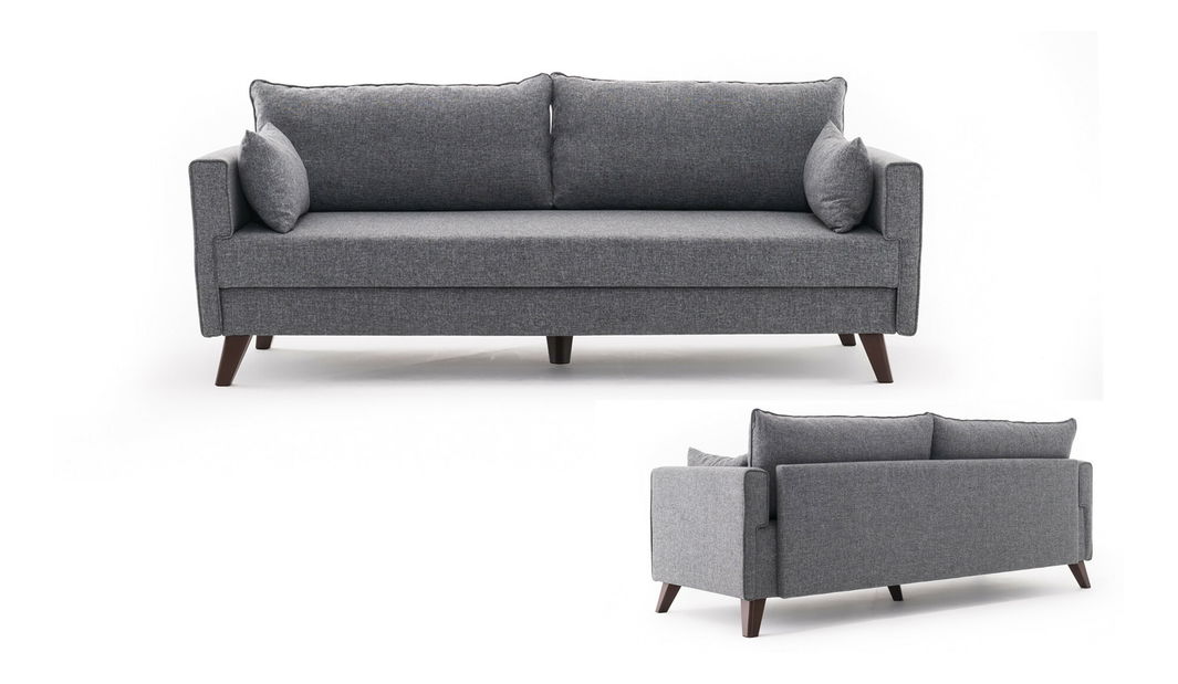 Rozkládací pohovka Bellina (šedá)