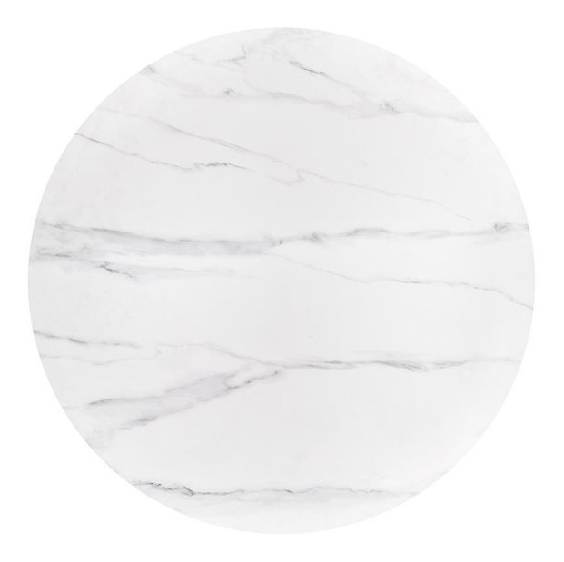 Jídelní stůl Branda (mramor bílý + ořech)