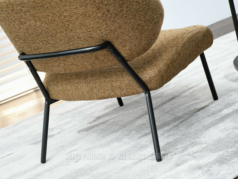 Křeslo Estrida F (světlohnědá + černá)