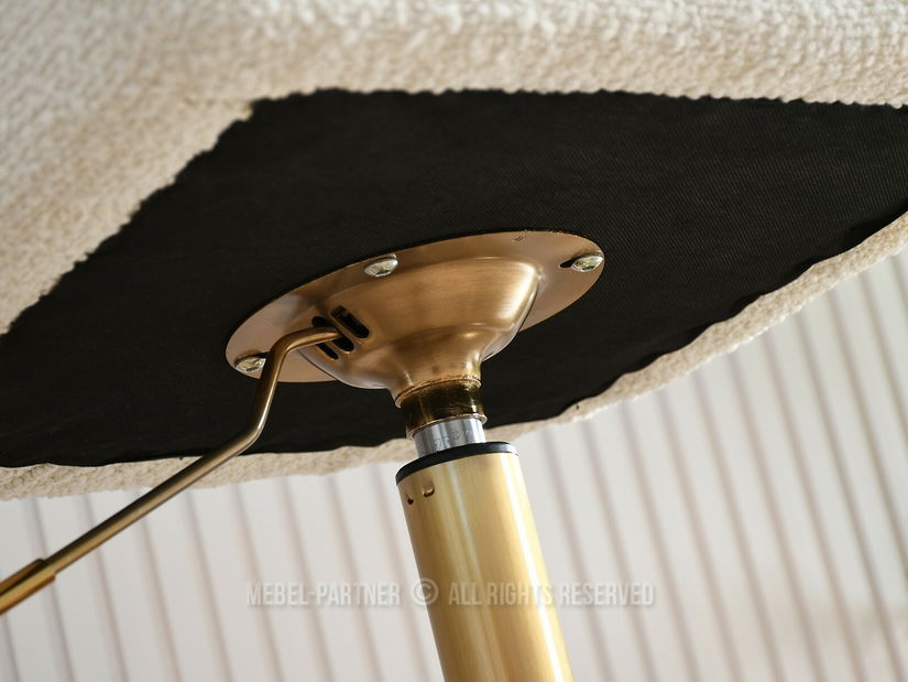 Křeslo Island (krémová + zlatá)