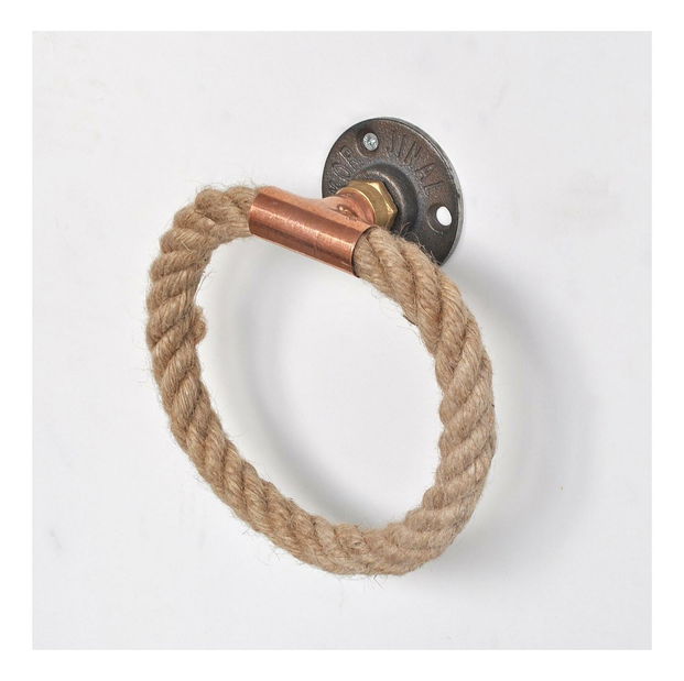 Nástěnný věšák Nenanu 46 (růžová + zlatá)