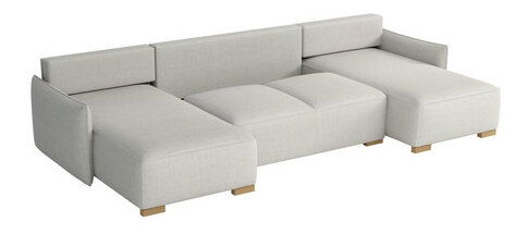 Rohová sedačka U Gryfit U (černá) (s úl. prostorem)