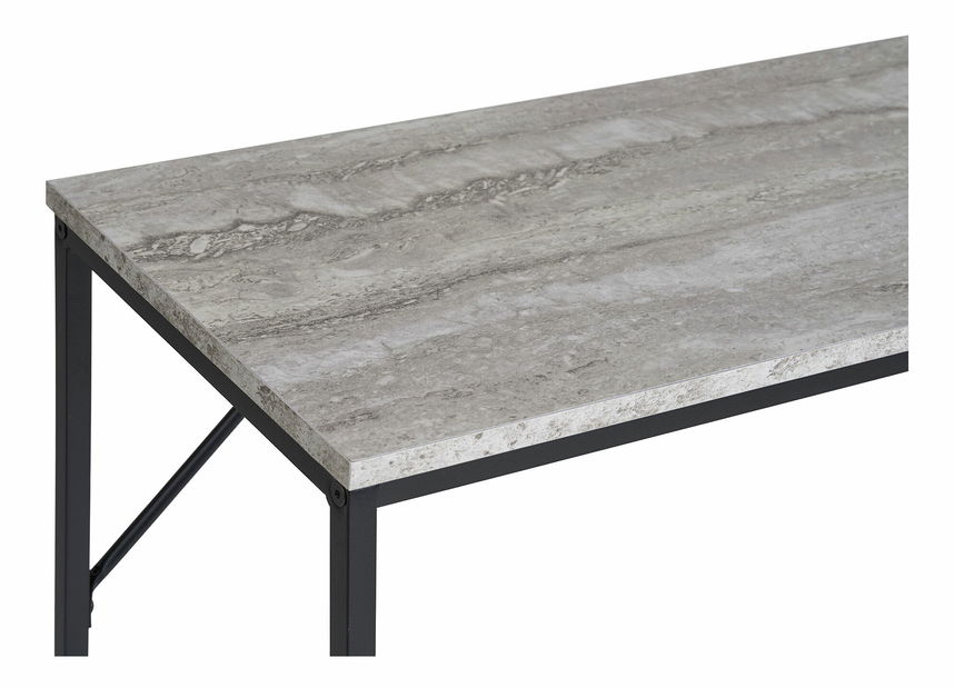 Konzolový stolek Vistalia 16 (černá + přírodní)