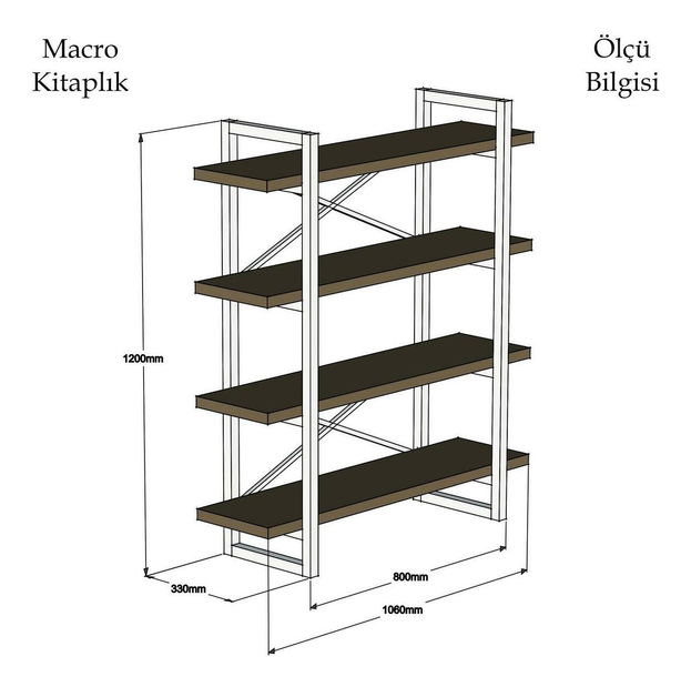 Regál Takovu 1 (bílá + černá)