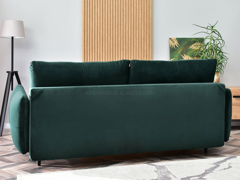 Pohovka dvousedačka Lasciare (zelená + černá)