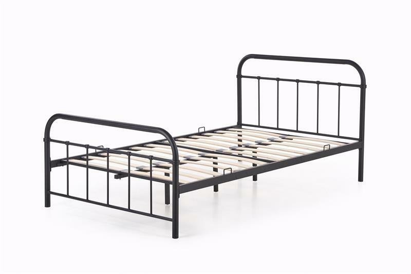 Jednolůžková postel 120 cm Lashell 120 (bez matrace) (černá)