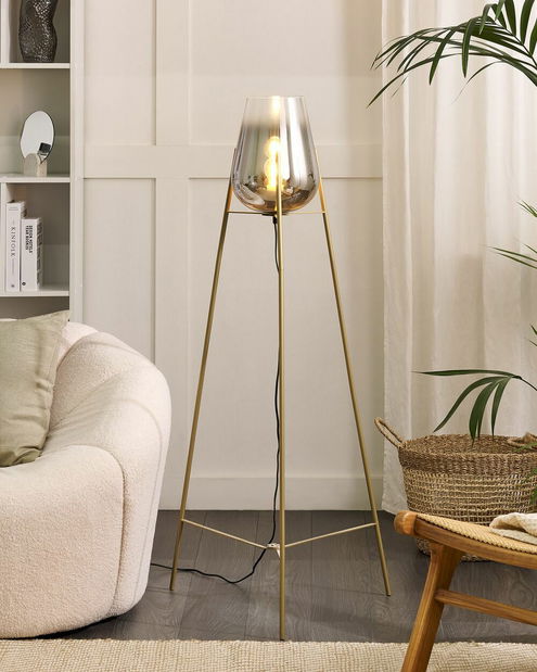 Stolní lampa Menza (zlatá)