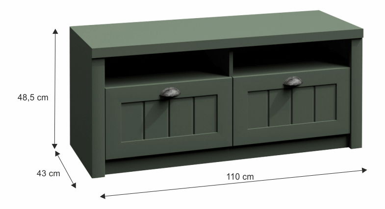 Komoda LWK Provense (zelená)