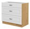 Dolní kuchyňská skříňka Sheila 80 D 3S BB (dub artisan + bilá)