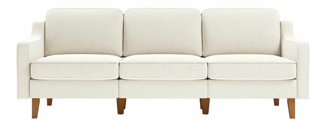 Pohovka třísedačka Robia E (slunečnicová + ořech)