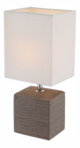 Stolní svítidlo Geri 21677 (klasické) (hnědá + bílá)