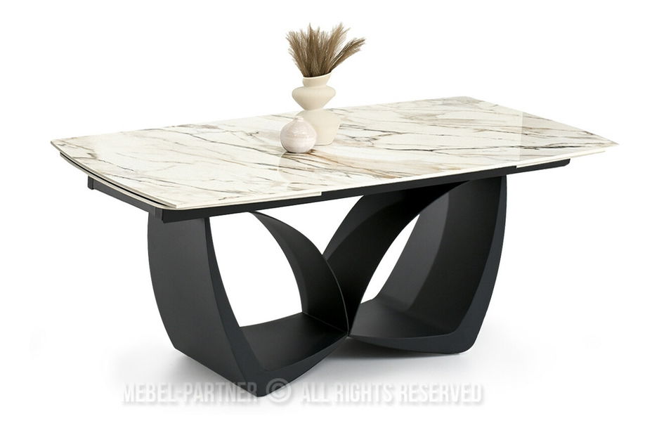 Jídelní stůl Carteles (mramor + černá)