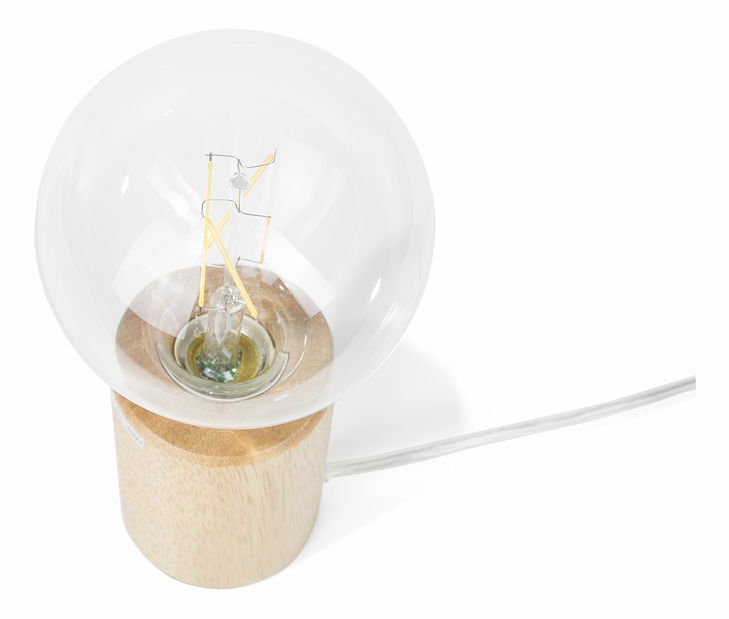 Stolní lampa Garoua (světlé dřevo)
