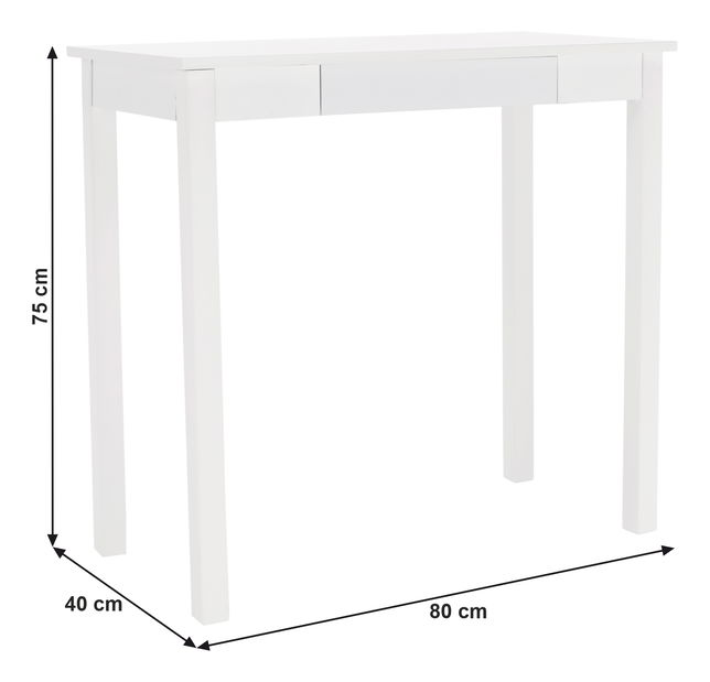 Konzolový stolek Amorette (bílá)