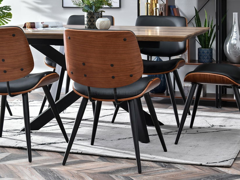 Židle Grimo (ořech + černá)