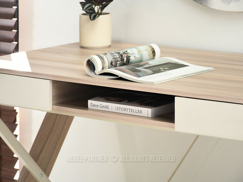 PC stolek Hilly (popelavá béžová)