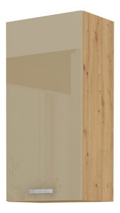 Horní kuchyňská skříňka Arryn 45 G-90 1F (dub artisan + lesk cappucino)
