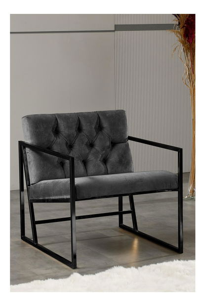 Křeslo Oslanossi (kouřová + černá)