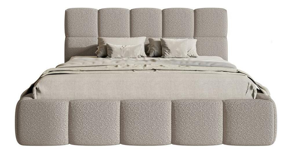 Manželská postel 180 cm Cirsten (s roštem) (světle šedá)